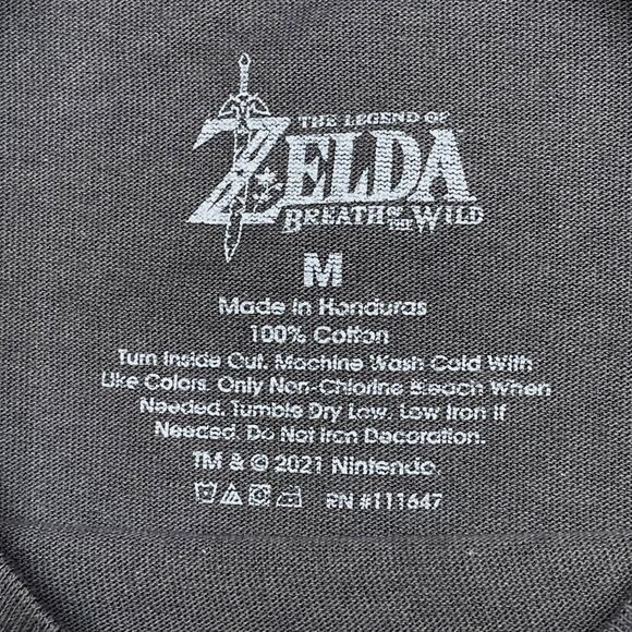 Nintendo Zelda Graphic Tee Gray 2021 Mens M EUC - Picture 6 of 8